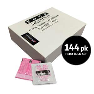 Four Seasons Naked Pure Pink Mm Bulk Pack Condoms New Stock